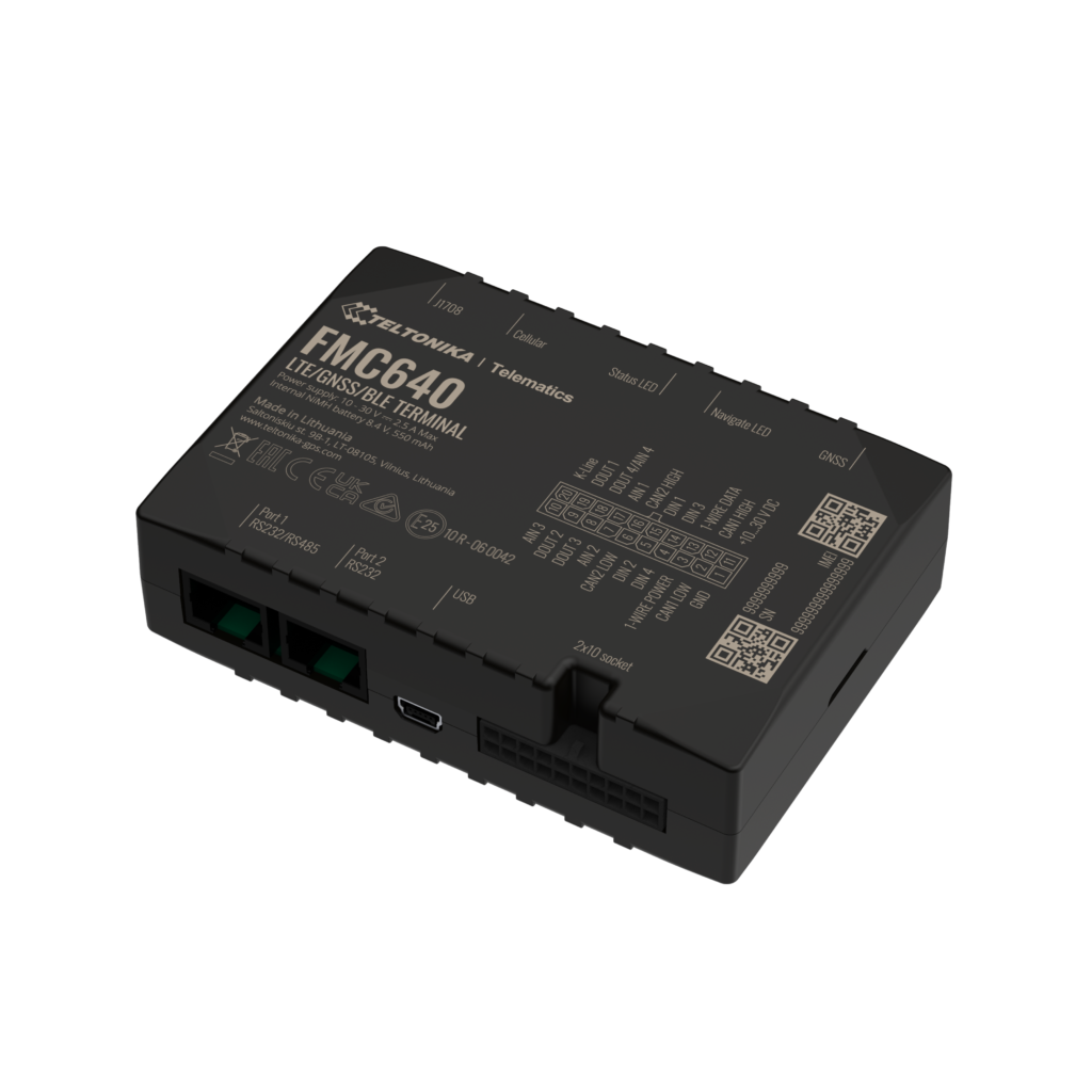 FMC640 ردیاب حرفه ای دارای باتری با ظرفیت بالا و آنتن خارجی