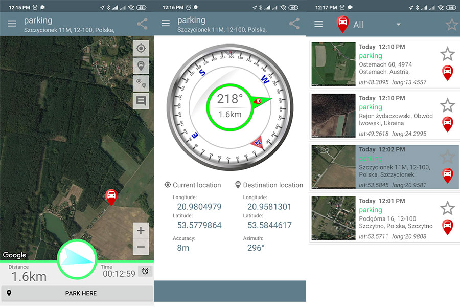  نصب جی پی اس روی گوشی؛ برنامه Parked Car Locator برای اندروید